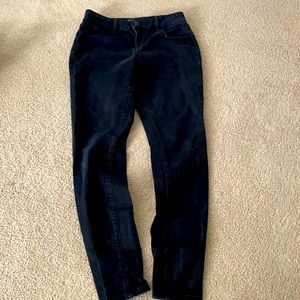 Maurices Black Denim Jeggings. Sz. M Long